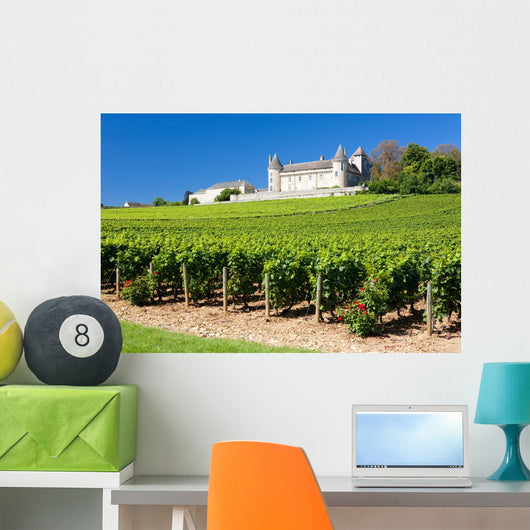 Chateau De Rully With Vineyards Burgundy France Wall Mural