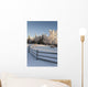 Winter Scenic Split Rail Wall Decal Design 2