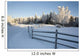 Winter Scenic Split Rail Wall Decal Design 1