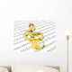 Treble Clef Sheet Printed Wall Decal
