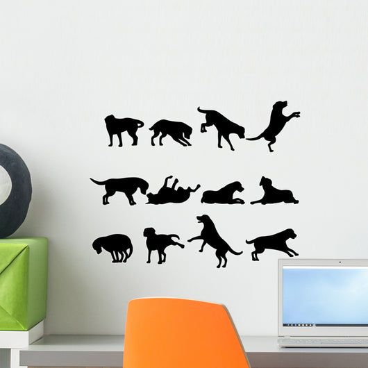 Dog Silhouette Wall Stickers