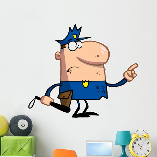 Police Officer Gestures with