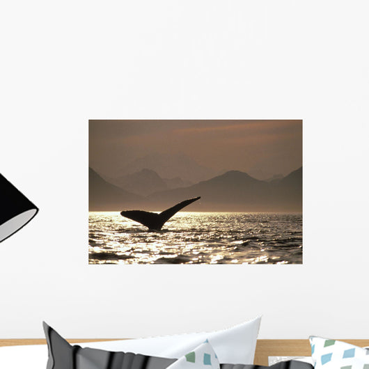 Humpback Whale Tail inside Wall Decal
