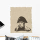the vector Napoleon Bonaparte head Wall Mural