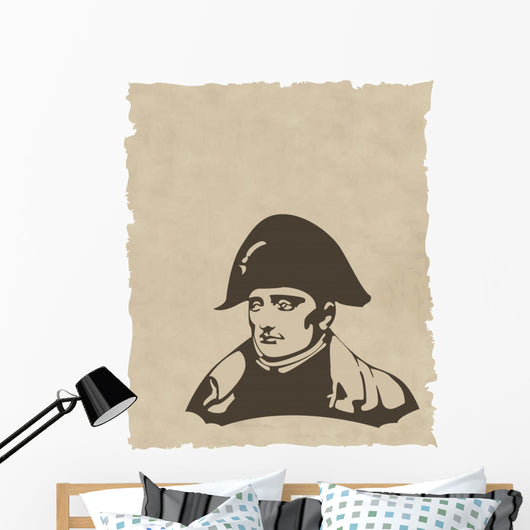 the vector Napoleon Bonaparte head Wall Mural
