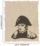 the vector Napoleon Bonaparte head Wall Mural