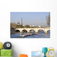 A barge on the river Seine Wall Mural