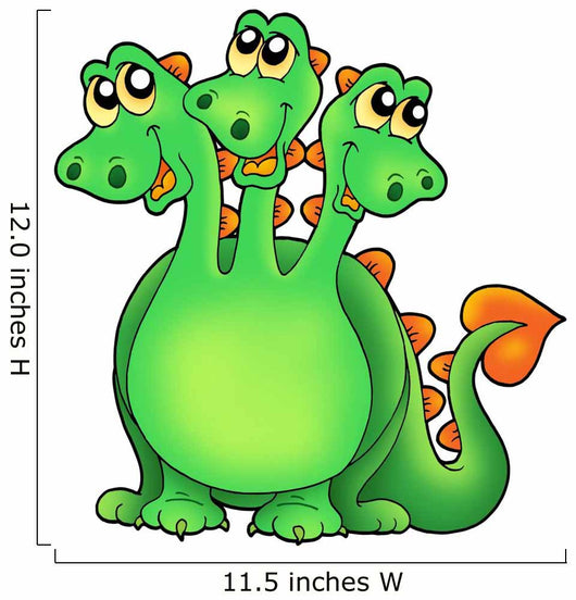 Green Three Headed Dragon