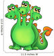 Green Three Headed Dragon