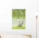 Birch Trees Fog Thunder Wall Decal 2