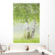 Birch Trees Fog Thunder Wall Decal 2