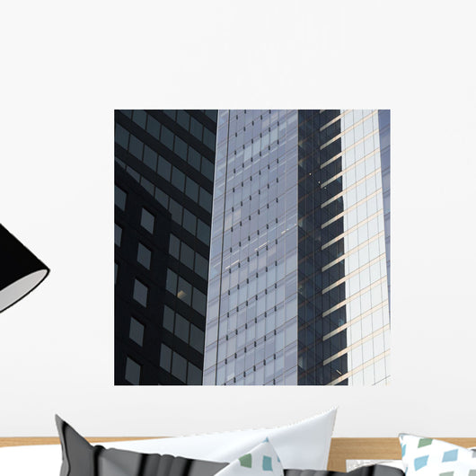 Side Office Towers with Wall Decal