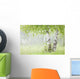Birch Trees Fog Thunder Wall Decal 1