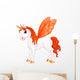 Red Butterfly Pegasus Wall Decal