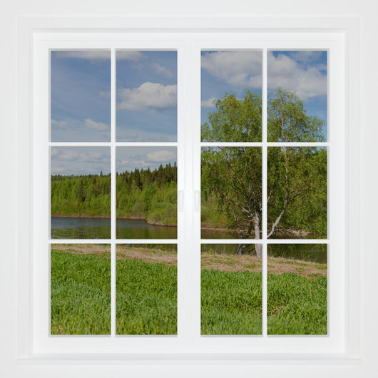 Summer Landscape Window Wall Mural