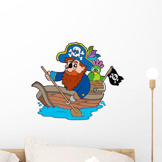 Pirate with Parrot Paddling