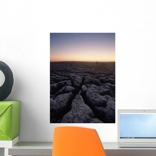 Boulder Limestone Pavement Dusk Wall Decal 1