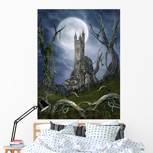 Dark Fantasy Forest Wall Mural