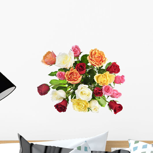 Bouquet Roses from above