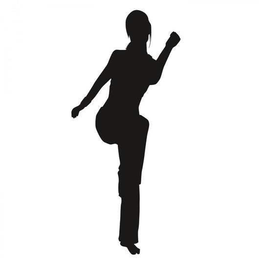 Silhouette Gymnast Wall Decal