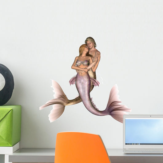 Love Undersea Mermaids Wall Decal