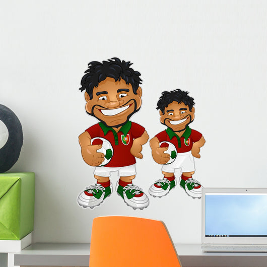 Soccer Player Portugal Wall Decal