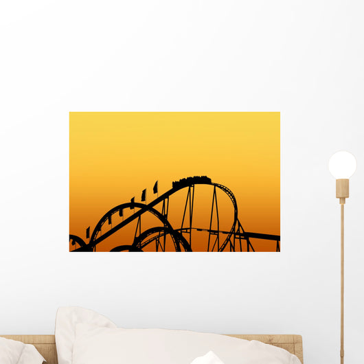 Rollercoaster Track on Fun Fair Wall Mural