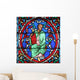 Stained Glass Window in Cathedral Wall Mural