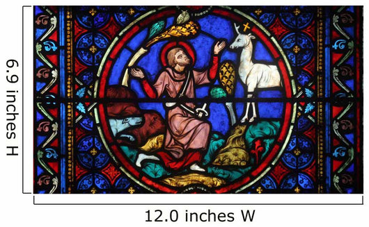 Stained Glass Window in Cathedral Wall Mural