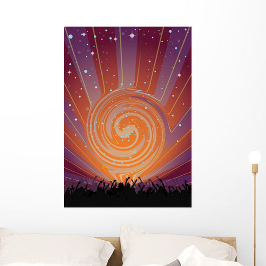 Dancing Supernova Wall Mural