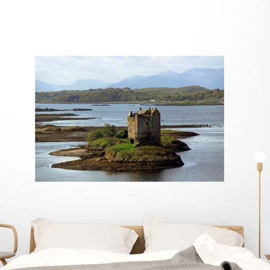 Castle Stalker, Loch Linnhe, Scotland, UK Wall Mural
