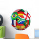 Soccer with Flags from Wall Decal