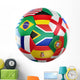 Soccer with Flags from Wall Decal
