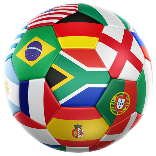 Soccer With Flags From World Cup 2010 Wall Decal