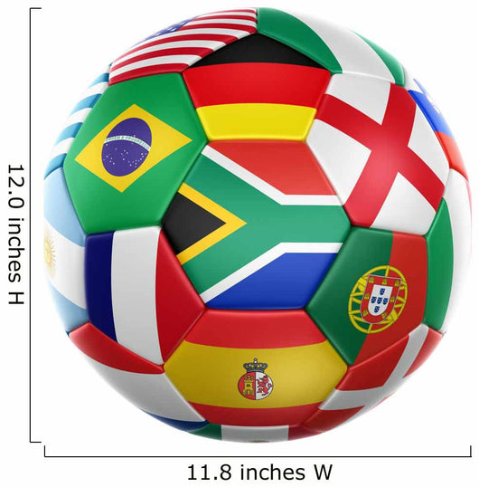 Soccer with Flags from Wall Decal