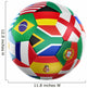 Soccer with Flags from Wall Decal