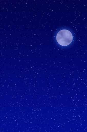 Full Moon Wall Decal Design 2