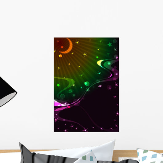 Outer Space Vector Wall Mural