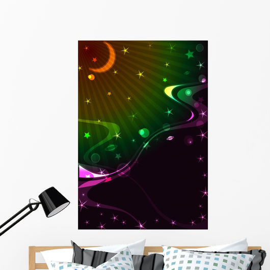 Outer Space Vector Wall Mural