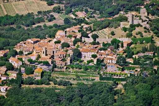 Aerial Village Grimaud Var Wall Decal