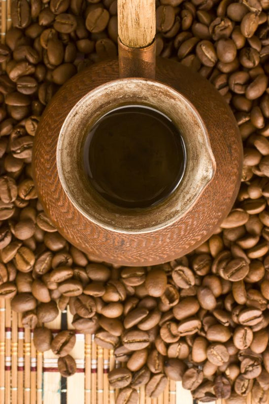 Coffe Beans and Jezve Wall Mural