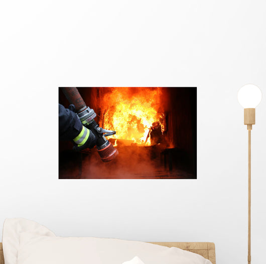 Firefighters - First in Last Out Wall Mural