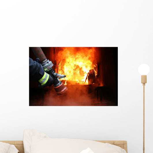 Firefighters - First in Last Out Wall Mural