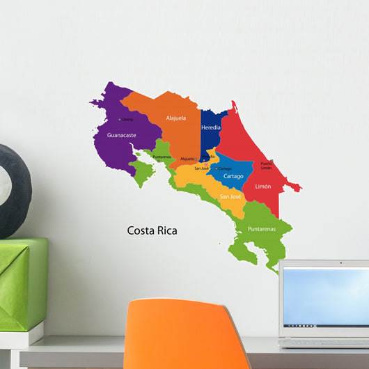 Map Republic Costa Rica