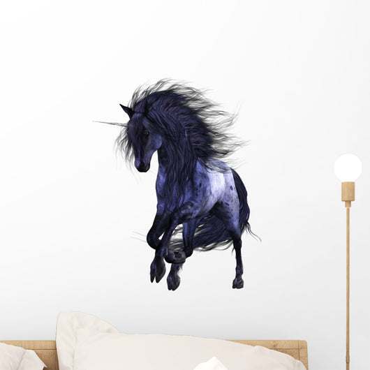 Blue Unicorn 1 Wall Decal