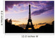 Eiffel Tower Against a coloful sunset Wall Mural