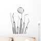 Set of Dental Care Instruments Wall Decal