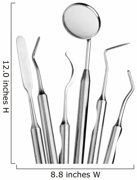 Set of Dental Care Instruments Wall Decal