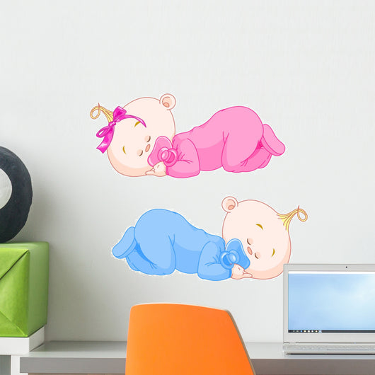 Sleeping Babies Wall Decal