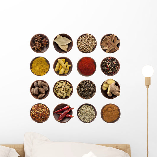 Various Spices Food Wall Decal